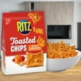 RITZ Toasted Chips Sweet Habanero Crackers, Party Snacks, 8.1 oz-4pk, With Olive Green Bowl By ValueNest