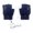 Blue, variant on 1 Pair Women's & Men's USB Heated Gloves Mitten Full & Half Fingerless Winter Hands Warmer Laptop Gloves
