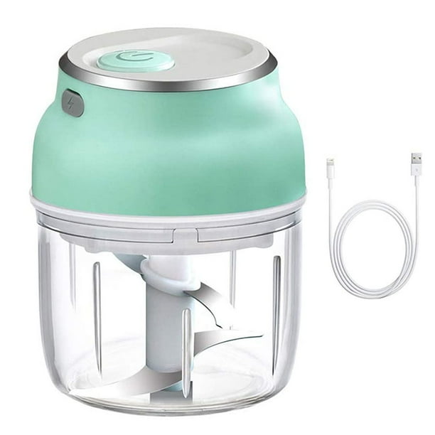 Bearachild Molinillo de ajo, picador de alimentos eléctrico USB, picadora de verduras de cocina inalámbrica recargable Herramientas y accesorios para hornear 230ML Bearachild HA003939-02B