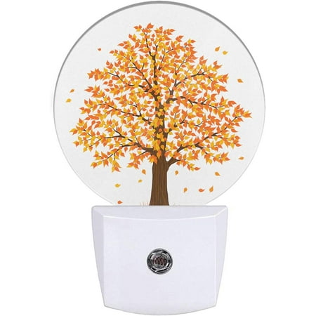 

Maple Tree Night Light Autumn Fall Tree With Yellow Leaves Night Lights Plug Into Wall Dusk To Dawn Sensor For Men Women Boys Girls Thanksgiving Gifts Autumn Room Decor