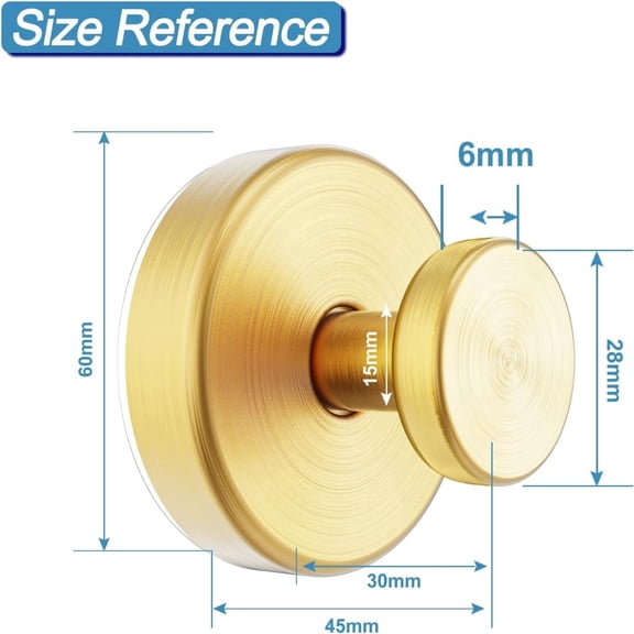 2 Pack Suction Cup Shower Hooks, No Drill Towel Hooks for Bathroom, Heavy Duty Glass Mirror Wreath Hanger, Waterproof Robe Hook - Gold
