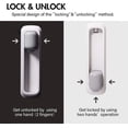 thumbnail image 4 of (2 Pack) Door Lever Lock,Baby Proofing Door Handle Lock,Childproofing Door Knob Lock Easy to Install and no Tools Need or Drill Easy to Remove, 4 of 5