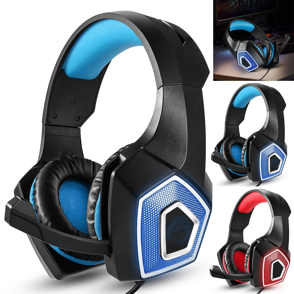 STEVVEX N43 Stereo Gaming Headset 7.1 Virtual Surround Bass Gaming Ear