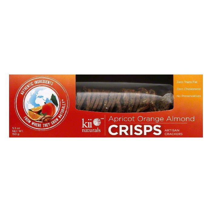 Kii Naturals Apricot Orange Almond Crisps Artisan Crackers 5 3 Oz Pack Of 12 Walmart Com Kii Naturals Apricot Orange Almond Crisps Artisan Crackers 5 3 Oz Pack Of 12 Walmart Com