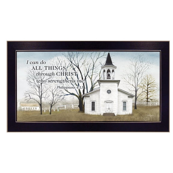 TrendyDecor4U I Can Do All Things By Billy Jacobs Printed Wall Art BJ1110A-712