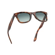 Ray-Ban RB4340 WAYFARER 63973M 50M Red Havana/Blue Grey Gradient Sunglasses For Men For Women