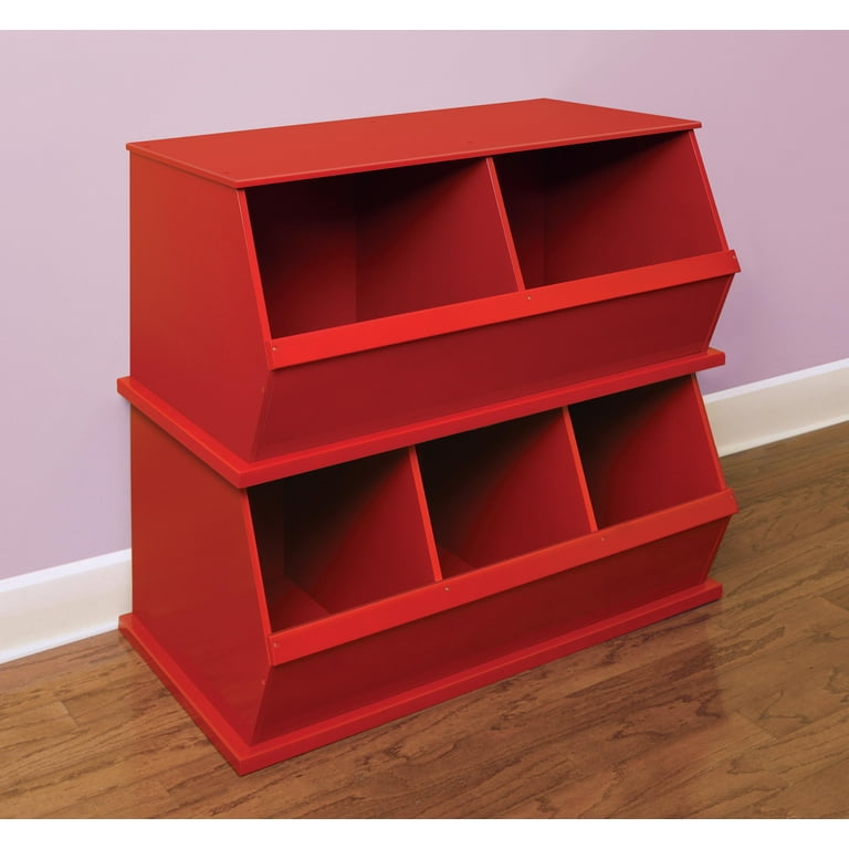 RGI HOME 12 in W x 6.5 in H x 9 in D Dark Burnt Wood Stackable
