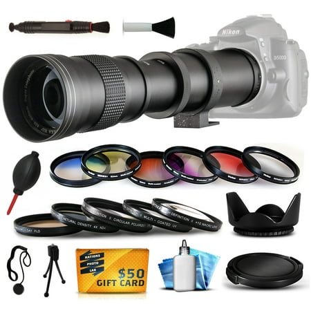420mm-800mm f/8.3 HD Super Telephoto Lens for Sony NEX 3 5 6 7 3N 5N 5T 5R (Best Lens For Nex 7)