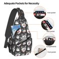thumbnail image 3 of Lsque HUSKY Face Pattern Cross Chest Bag Diagonally – Premium Durable Front Chest Sling with Adjustable Padded Strap, High-Capacity Storage, 3 of 8