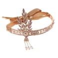 thumbnail image 3 of 3x Diademas de los años 20 Medallón de de itación Tocados de disfraces Sunnimix Diademas Flapper Vintage, 3 of 8