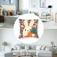 thumbnail image 5 of Pillow Pink Pillow Covers Peep Throw Pillow Covers Black and White Happy Spring Indoor Home Decoration for Sofa Couch Bed, 5 of 7