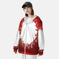 thumbnail image 3 of Kdxio Winter Christmas Snowflake Print Women Men Sun Protection UPF 50+ Jackets Zip Up Long Sleeve Hoodie Hiking Lightweight with Pockets, 3 of 7
