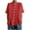 Red, variant on Women's Linen-Blend Loose Tunic Tops Round Neck Short Sleeve T-Shirts with Sleeve Button Detail Perfect for Home Daily Outgoing