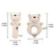 thumbnail image 2 of 2 uds., sonajeros infantiles con forma de Animal, anillos de sonajero para Soportar perfke  Agitador de sonajeros, 2 of 9