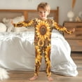 thumbnail image 6 of BZSMCE Unisex Pajama Set Snug-Fit Cotton Sleepwear Sunflower Safari Printed, 6 of 7