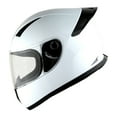 thumbnail image 2 of 1Storm Motorcycle Youth Kids Street Dirt Bike ATV BMX MX Go Cart Karting Full Face Helmet with LED Tail Light: LED-B15 Glossy White, 2 of 9
