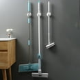 thumbnail image 4 of YIMWNYI Wall Mounted Brooms Rack, Strong Suction Cup Brush Hanger for Bathroom Kitchen, No Punch Mop Clip, Space-Saving Multi-Purpose Storage Solution, Rain-Proof Plastic Material, 4 of 6