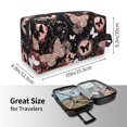 thumbnail image 3 of Uemuo Butterflies1 Pattern Portable Toiletry Bags with Handle, Waterproof travel Make up Bags for Women, Large Capacity Travel Cosmetic Bags, 3 of 9