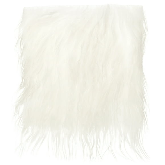 Unique Bargains Plush Faux Fur Fabric Square, 10' x 10' Fluffy Faux Fur Patches Cuts, White