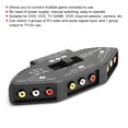 thumbnail image 4 of 3 In 1 Out Audio Video  Splitter Black Switch Selector with AV Cable DVD VCD VCR Converter TV Game Camera Lightweight Portable, 4 of 7