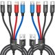 thumbnail image 1 of Cable de carga Idison 4 en 1 Multi USB-C para iPhone/Android de 5 pies, 1 of 7