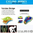 thumbnail image 6 of Men's Cycling Jersey Set Road Bicycle Clothing Cycling Shirt with Bib Pants, 6 of 7