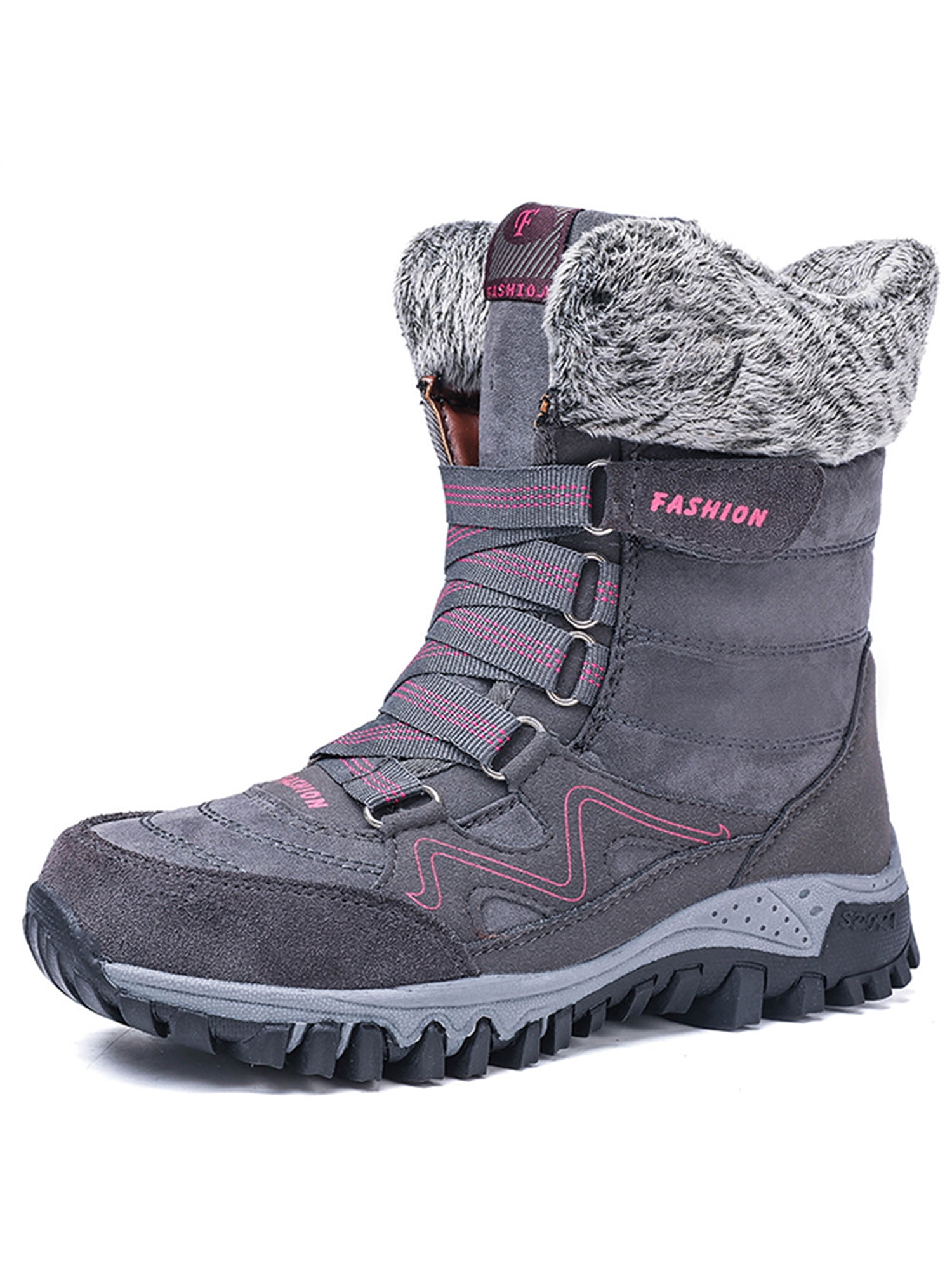 Details about   Winter Women Boots Mid-Calf Down Boots Female Waterproof Ladies Snow Boots Girls 