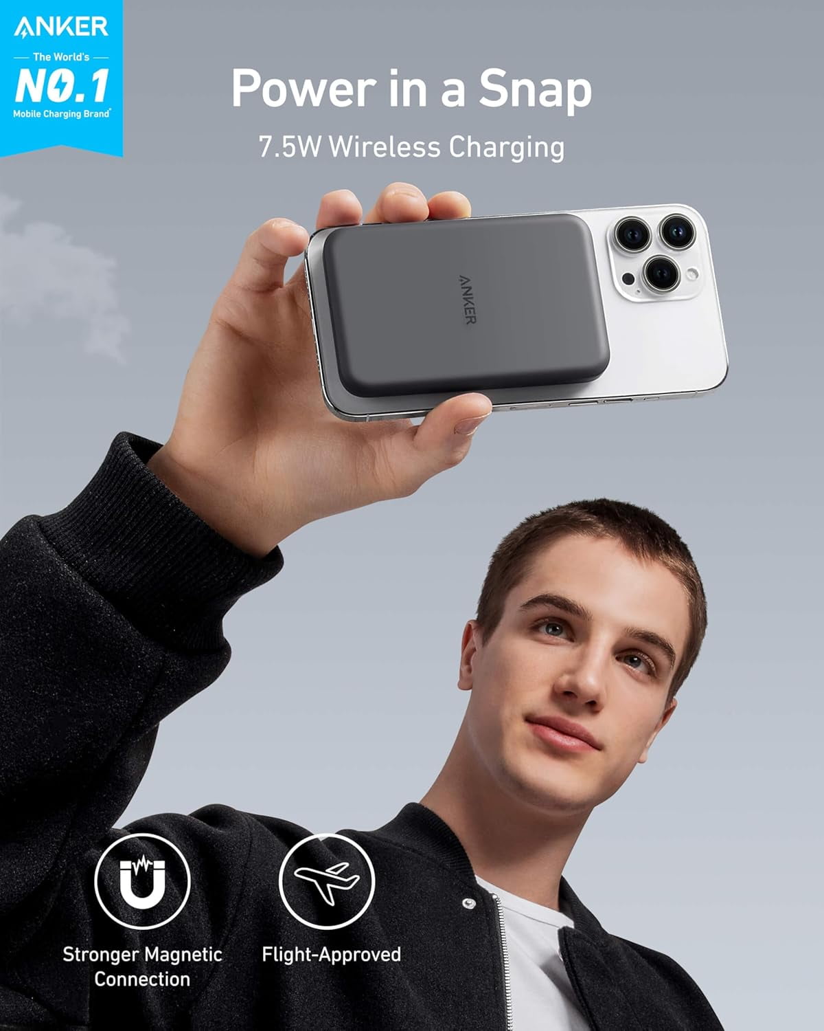 621 Magnetic Portable Charger (MagGo), 5,000 mah wireless power bank