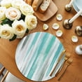 thumbnail image 2 of Turquoise Gray Round 13 Inch Placemats Set of 4, Farmhouse Abstract Gradient Aesthetic HeatResistant Non Slip Place Mats for Dining Table, Wipeable Braided Kitchen Table Mats for Housewarming, 2 of 9