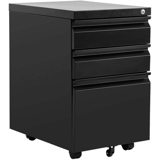 Metal File With Wheels 3 Drawer File Filling