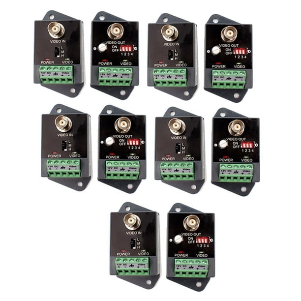 5X Balun de VíDeo Activo de un Solo Canal para Transceptor de VíDeo HD Activo CCTV HD-TVI CVI AHD