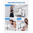 thumbnail image 6 of VEVOR Stainless Steel Faucet, Lead-Free Water Purifier Faucets, Reverse Osmosis Faucet with Solid Brass Valve, High Arch Drinking Water Faucets For Kitchen Sink, Bar Counter, Cafe Shop, Matte Black, 6 of 9