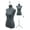 Grey, variant on YRLLENSDAN Mannequin Body Dress Form Torso Female Manikin 49.6-63.4 Inch Height Adjustable Wooden Tripod Stand High Density Foam Portable Display Mannequin (Black)