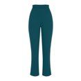 thumbnail image 3 of Sakmal Work Pants Women Slim Straight Business Casual Chinos Trousers Full Length High Waisted Plain Green Pants, 3 of 8