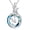 Style 4, variant on SISGEM Pear-Cut Moissanite Cross/Moon Necklaces for Women, 925 Sterling Silver Pear-Cut Moissanite with Blue Crystal Pendant Necklaces for Women Mom Wife