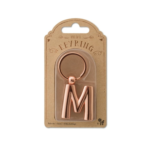Copper Letter Keyrings Letter M (Other)