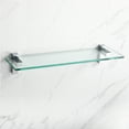 thumbnail image 4 of KES Glass Shelf 1-Tier Modern Floating Shelves Polished Chrome Wall Mount, 1 Shelf, 4 of 11