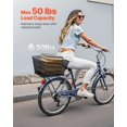 thumbnail image 4 of STAWAY Waterproof Rear Bike Basket with Cargo Net - Easy Install, 50 lbs Capacity, Durable Metal, Perfect for Groceries & Daily Use, 4 of 9