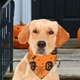thumbnail image 4 of BGZLEU 1 Pack Halloween Dog Bandana, Pumpkin Ghost Dog Scarf Bib, Pet Halloween Bandanas Costume Accessories for Medium Large Dogs (24in), 4 of 6