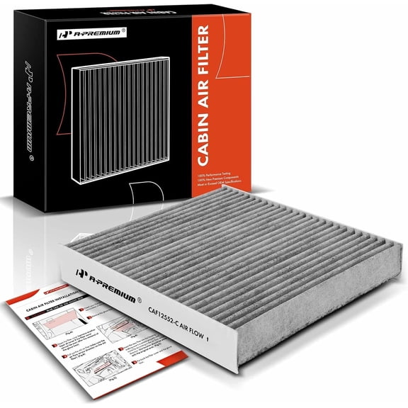 A-Premium Cabin Air Filter with Activated Carbon Compatible with Nissan Altima 2019-2023 & Infiniti QX60 2022-2023, QX50 2019-2023, QX55 2022-2023, Replace# 272776CA1A, 272775NA1A