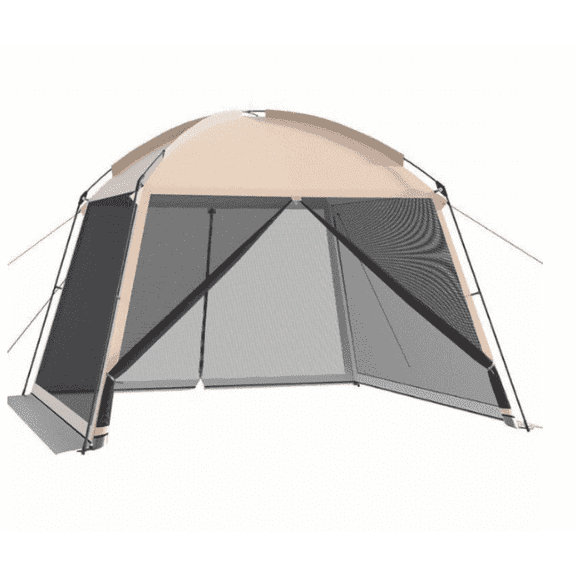 RELOIVE 8'x 8' Pop up Canopy Tent with Mesh Netting, 2 Zipper Doors, and Roller Bag