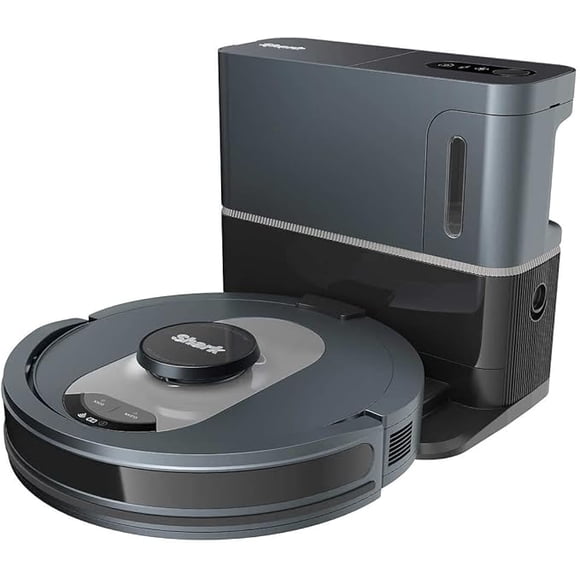 Shark UR2500SR AI Ultra Aspirateur Robot Noir/argent – Base Remise à Neuf / Auto-Vidange, Cartographie Intelligente et Nettoyage des Poils d'Animaux