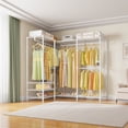 thumbnail image 3 of VIPEK V40 Plus Extra Large Clothes Rack Heavy Duty Clothing Rack, Closet Organizer System Freestanding Wardrobe, Max Load 1300lbs, White, 3 of 8