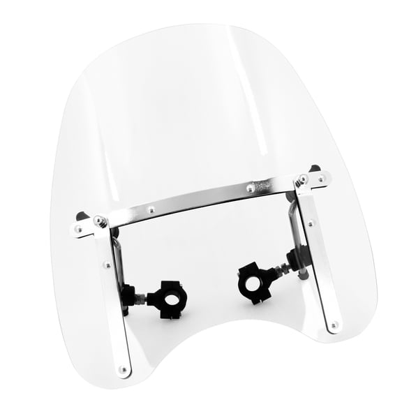 Retro Styles Motorcycle Windshield Extension Spoiler Winddeflector Clear Views Adjustable for Bikers Outdoor Enthusiast