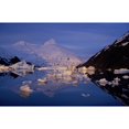 thumbnail image 2 of Icebergs In Portage Lake Bard Peak Chugach Mtns. Sc Winter Poster Print (17 x 11), 2 of 4