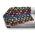 thumbnail image 3 of Flower Soft Flannel Fleece Throw Blanket, Colorful Vibrant Daisy Blossom Motifs Classic Hexagonal Comb Pattern Flower, Cozy Plush for Indoor and Outdoor Use, 50" x 70", Multicolor, by Ambesonne, 3 of 6
