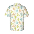 thumbnail image 4 of Xecao Snake And Cactus print Hawaiian shirt - a stylish short-sleeve button-down for men, perfect for casual beach and tropical outings., 4 of 9