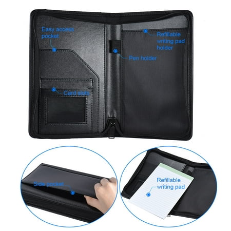 Business Portfolio Portable Padfolio Dossier document Case Organizer A5 ...