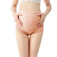 thumbnail image 3 of CAIXIA Seamless Maternity Thongs for Women, No Show Maternity Shapewear Over The Belly, Pregnancy Belly Support Panties, 3 of 9