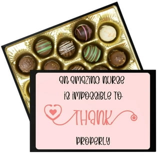 Personalized Nurse Appreciation First Aid Gourmet Chocolate Truffle Gift  Box (5 Truffles)